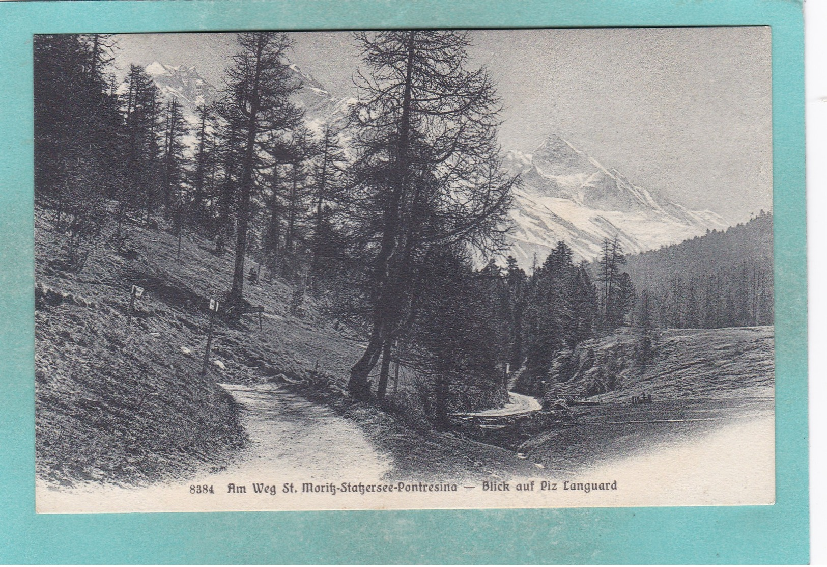 Small Post Card Of Am Weg St.Moritz-Stakersee-Pontresina.,Q108. - Other & Unclassified