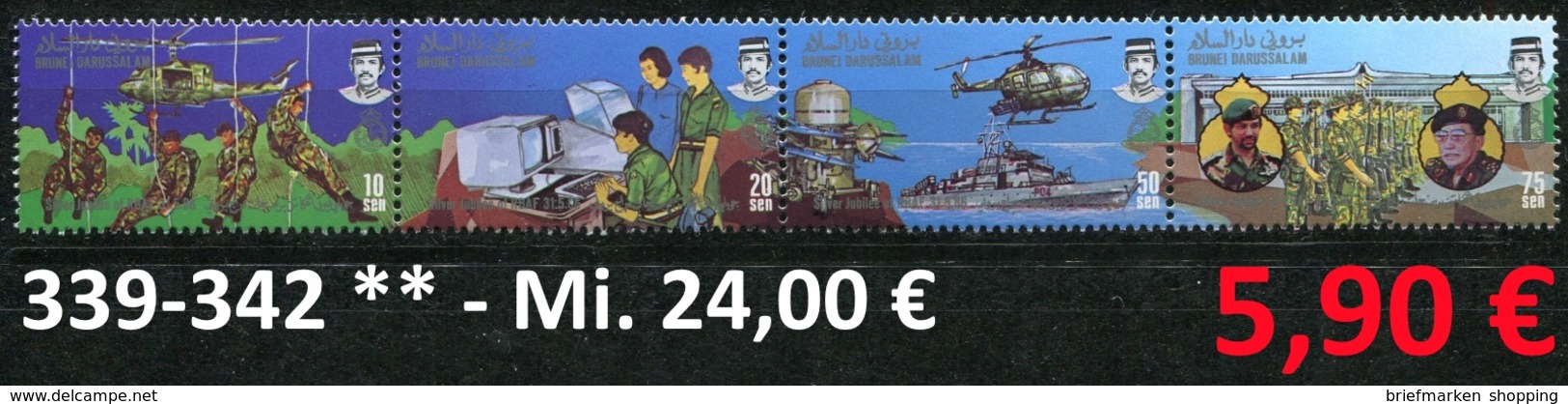 Brunei - Michel 339-342  - ** Mnh Neuf Postfris - Militär - Military Forces - Brunei (1984-...)