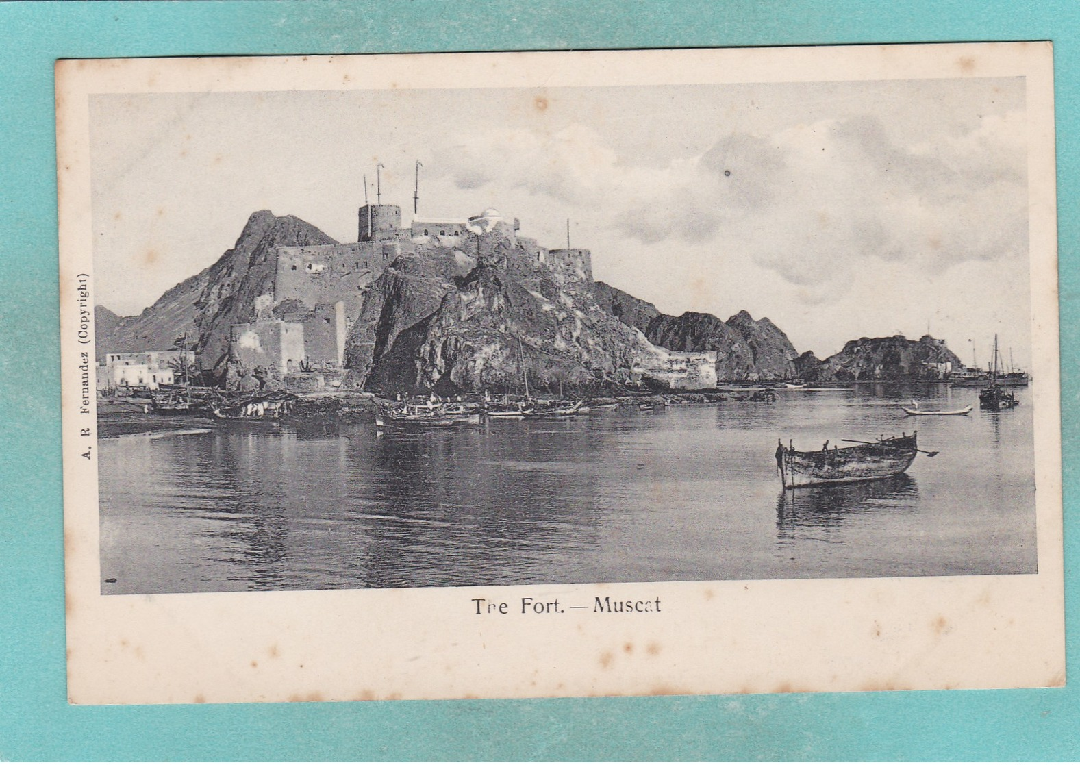 Small Post Card Of Al Jalali Fort,Old Muscat, Oman,Q108. - Oman