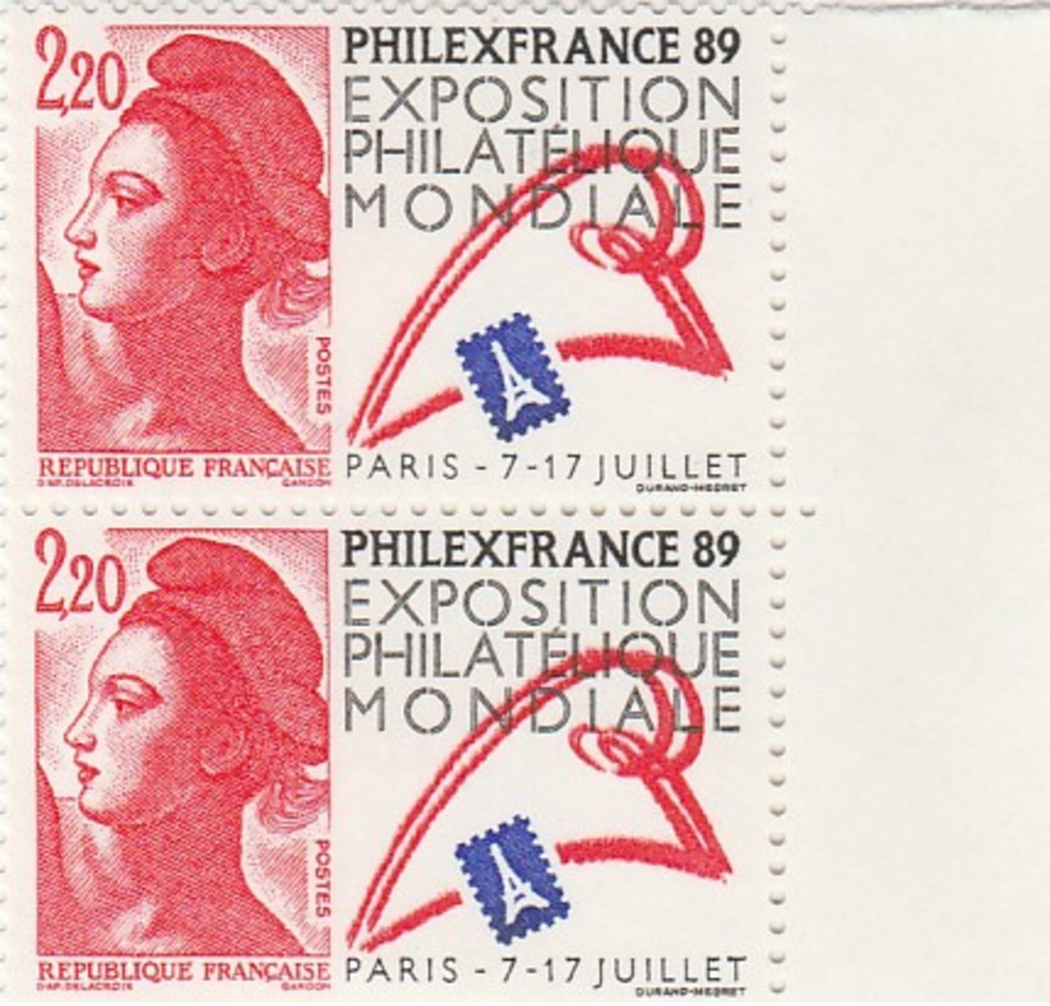 FRANCE 1988 N°2561*° PHILEXFRANCE89  LA PAIRE BDF - Neufs