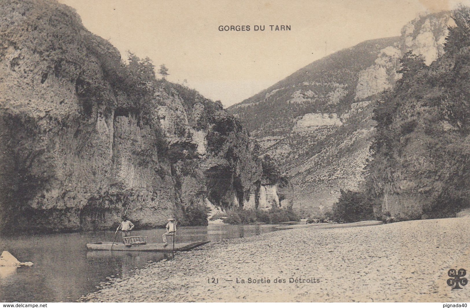 Cp , 48 , GORGES DU TARN , La Sortie Des Détroits - Gorges Du Tarn