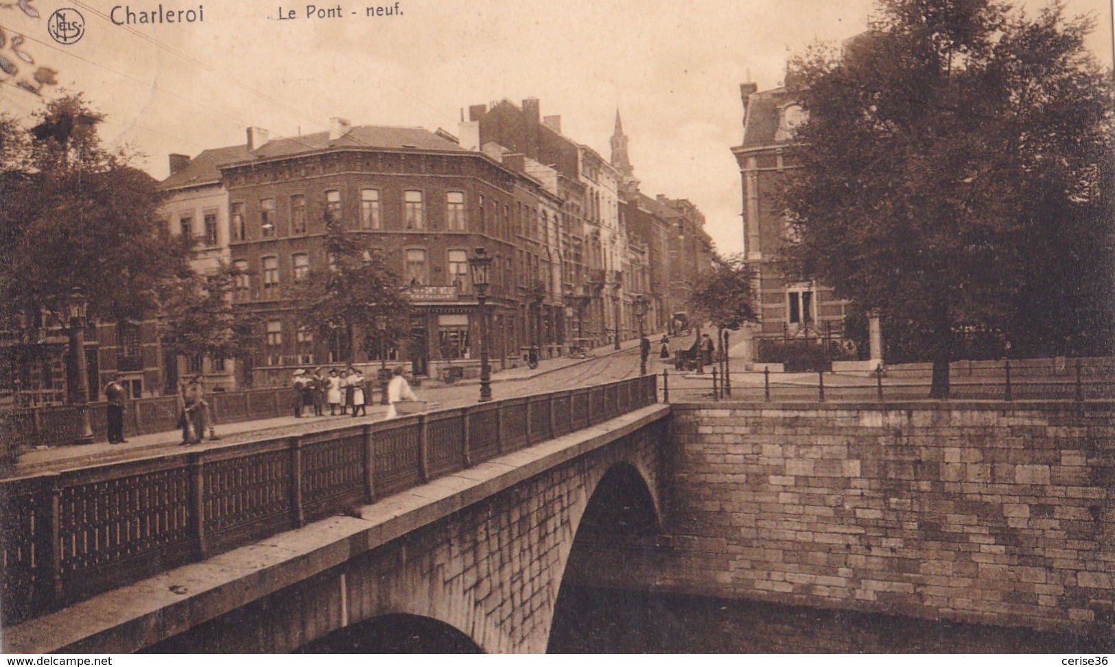 Charleroi Le Pont-Neuf Circulée En 1908 - Charleroi