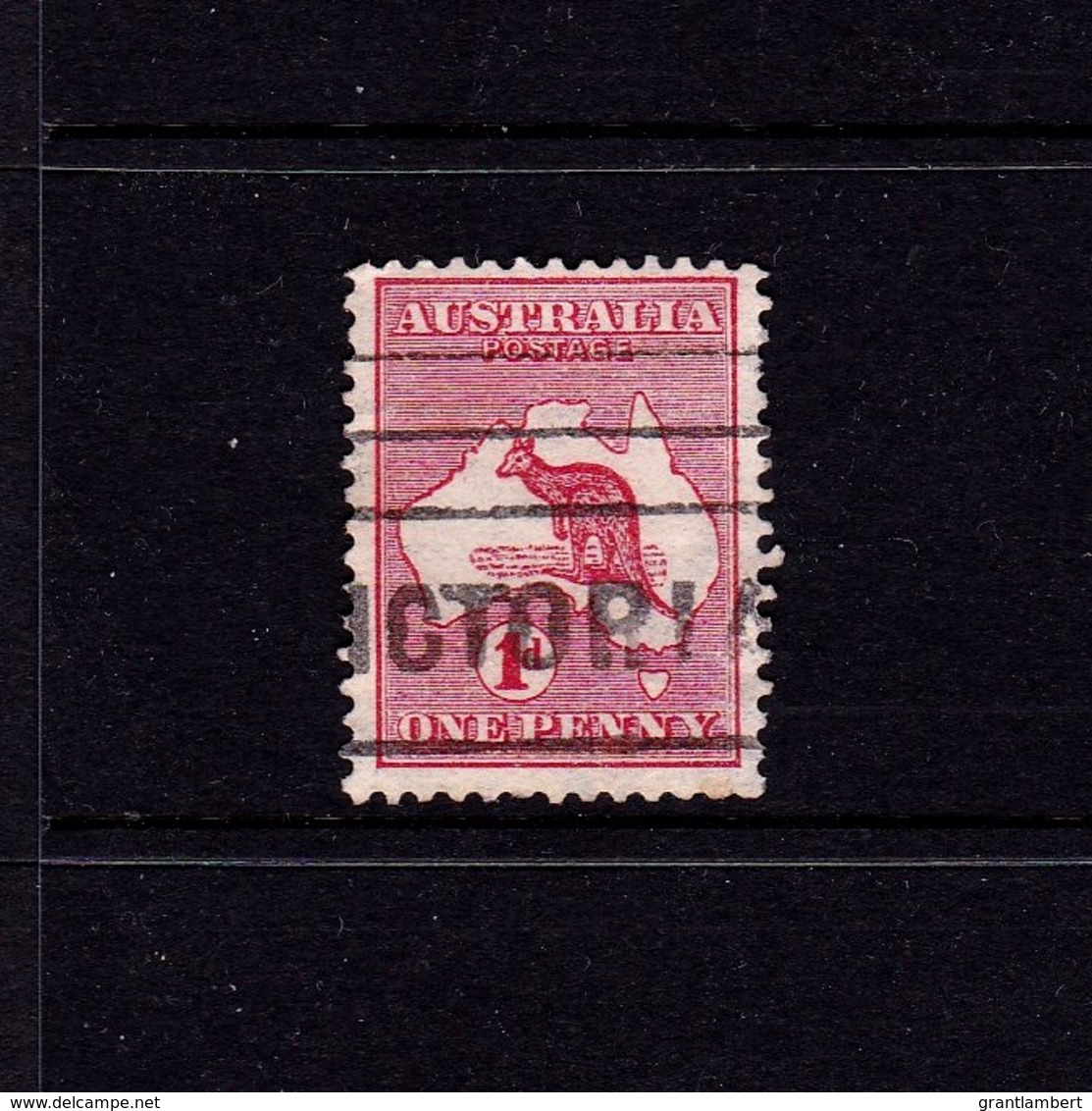 Australia 1913 Kangaroo 1d Red 1st Watermark INVERTED Die IIA Used  SG 2ew - Used Stamps