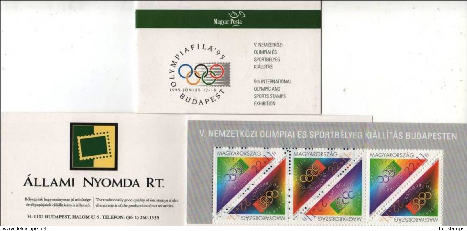 Hungary 1995. Olimphilex Set In Complete Stamp - Booklet ! MNH (**) Michel: 4347-4348 Markenheftchen - Postzegelboekjes