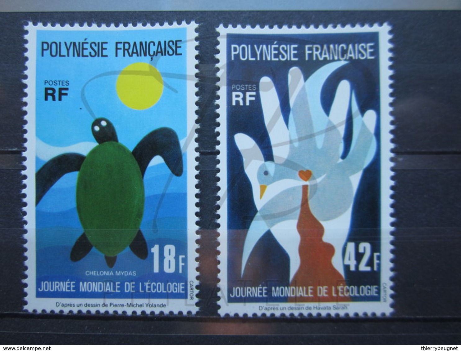 VEND BEAUX TIMBRES DE POLYNESIE N° 108 + 109 , XX !!! - Neufs