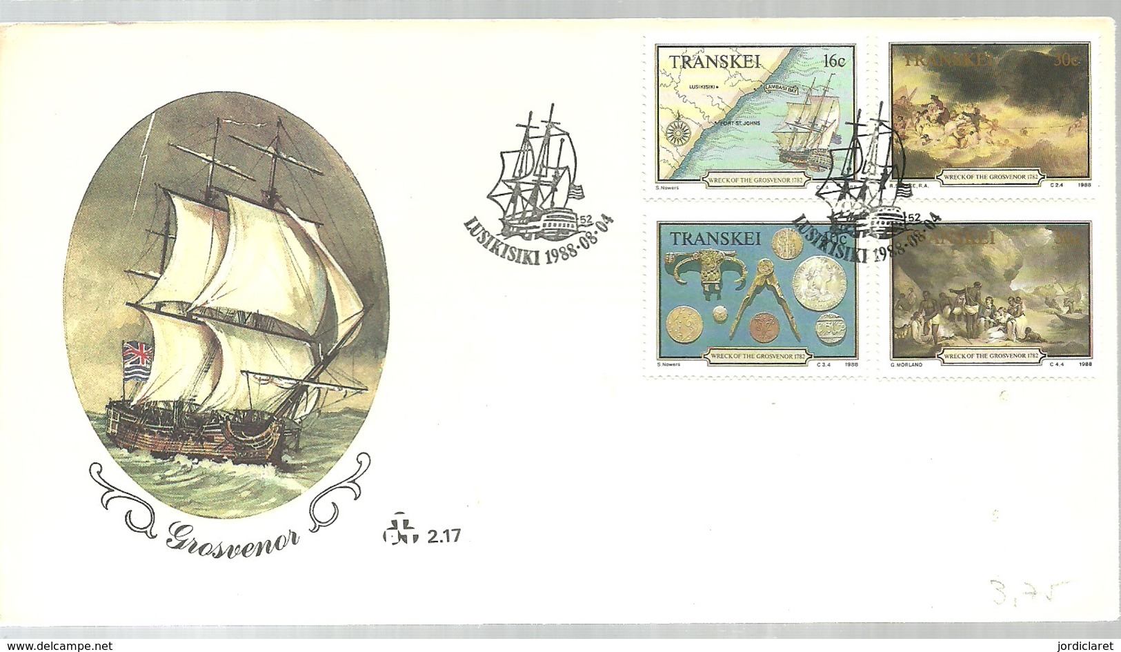 FDC TRANSKEI 1988 - Bateaux