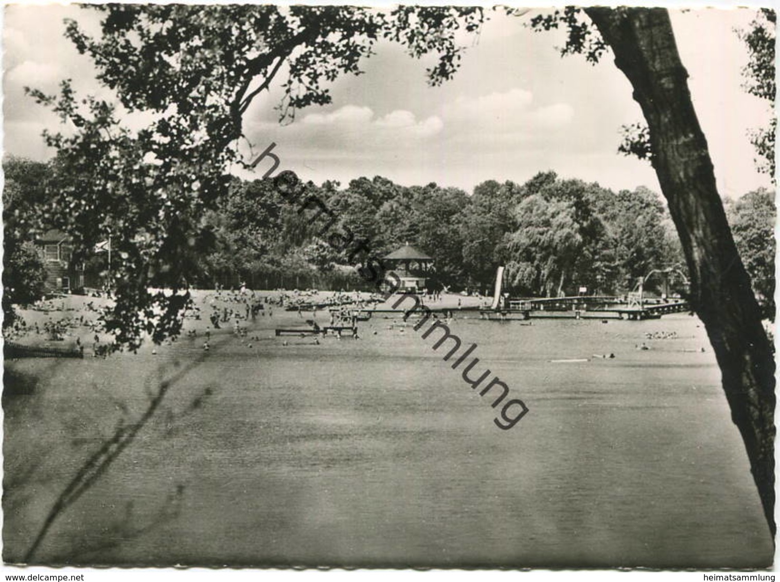 Berlin - Freibad Plötzensee - Foto-AK Grossformat - Verlag E. Wehner Berlin - Wedding