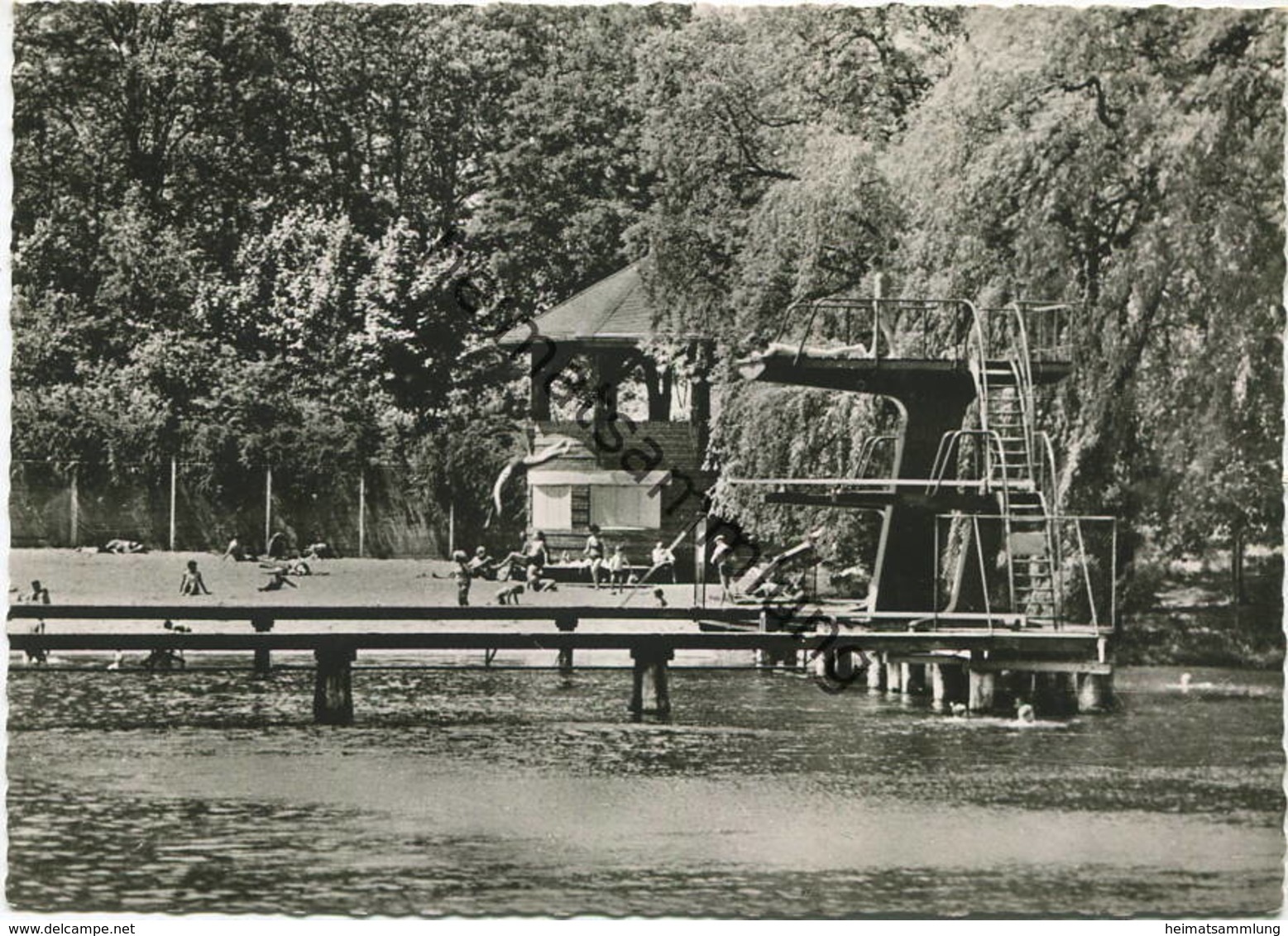 Berlin - Freibad Plötzensee - Foto-AK Grossformat - Verlag E. Wehner Berlin - Wedding