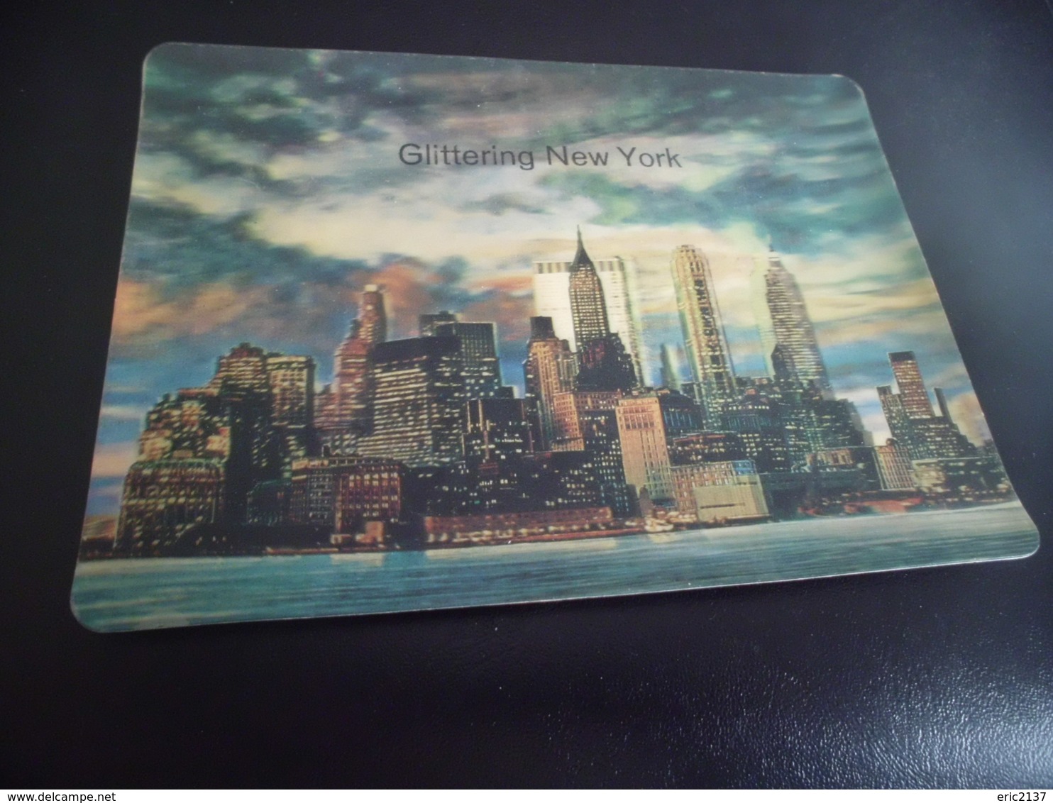 BELLE CARTE 3D VISIORELIEF .......GLITTERINGS NEW YORK...MANHATTAN - Autres & Non Classés