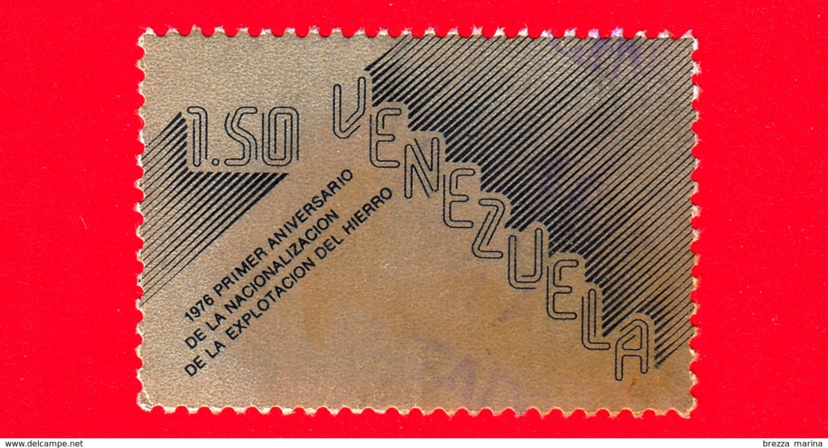 VENEZUELA - Usato -  1977 - 1 Anniv. Della Nazionalizzazione Dell'indusreia Del Ferro - 1.50 - Venezuela