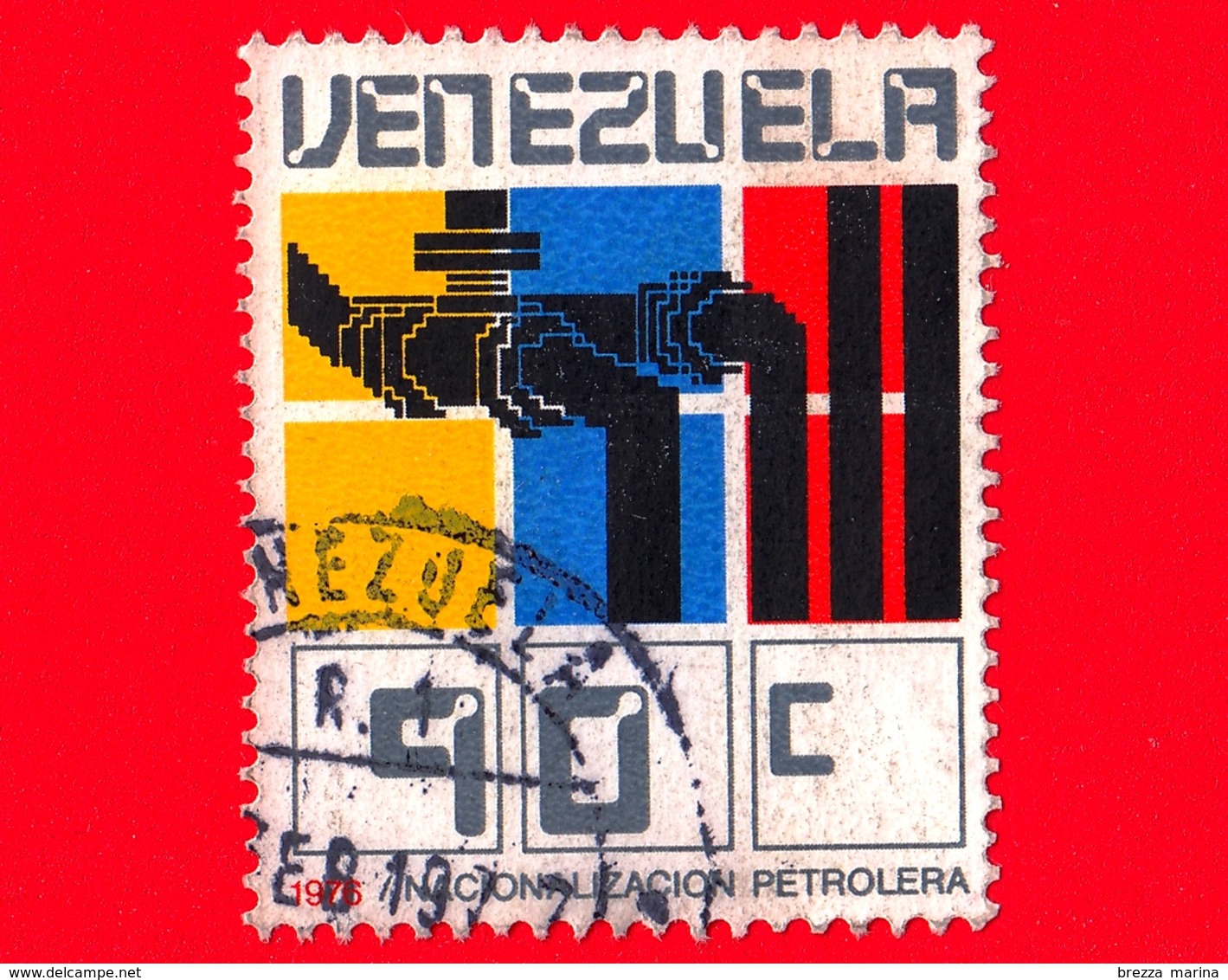 VENEZUELA - Usato - 1976 - Nazionalizzazione Dell'industria Petrolifera - 90 - Venezuela