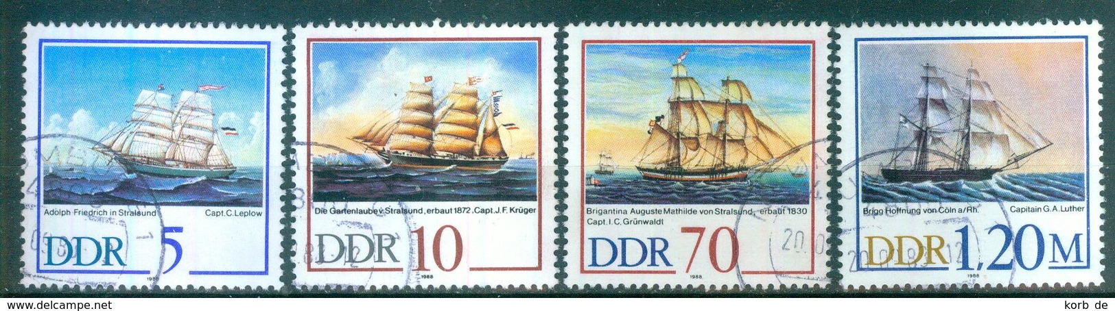 DDR 1988 / MiNr.   3198 - 3201    O / Used   (s360) - Gebraucht