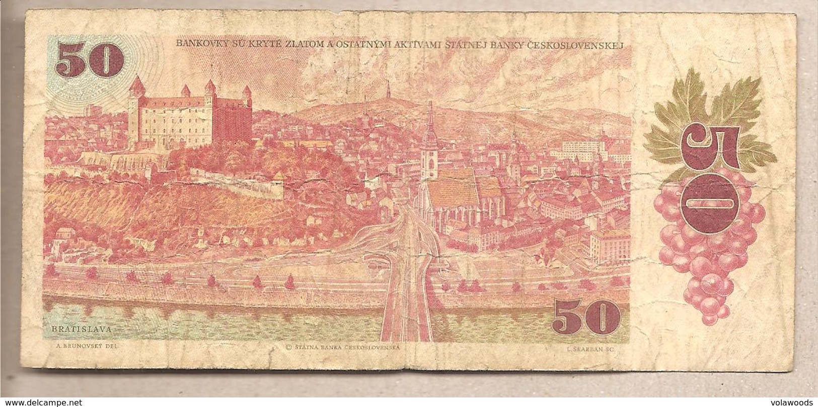 Cecoslovacchia - Banconota Circolata Da 50 Corone P-96a - 1987 - Cecoslovacchia