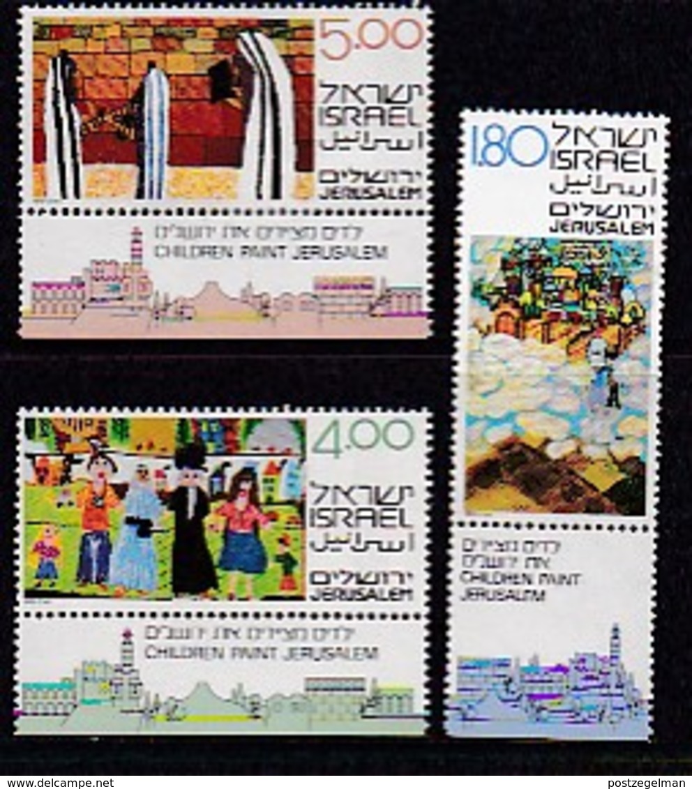 ISRAEL, 1979, Unused Hinged Stamp(s), With Tab, Children Art, SGnr. 766-768, Scannr. 17498 - Unused Stamps (with Tabs)