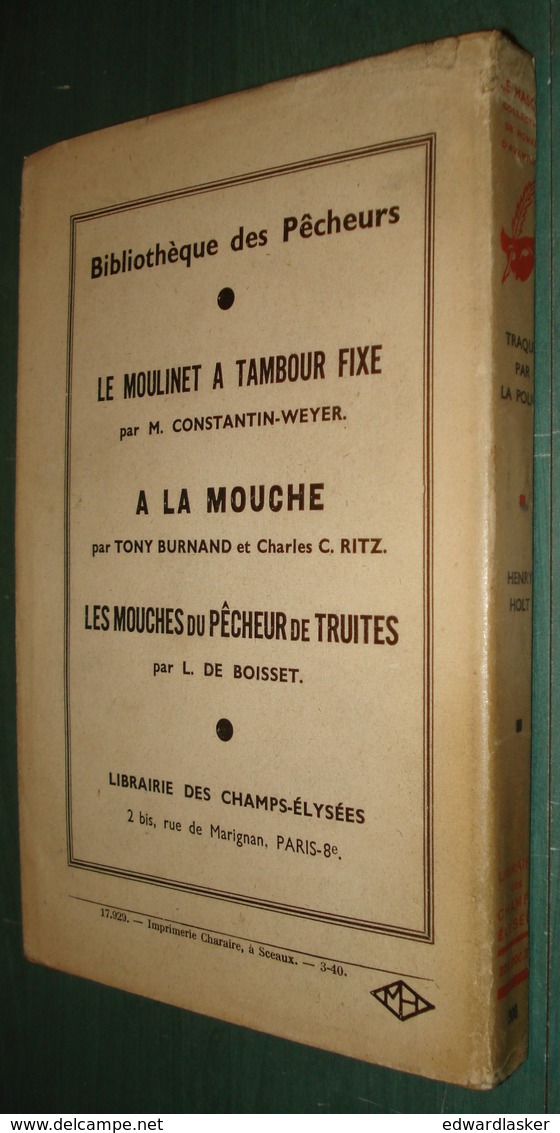 LE MASQUE N°300 : Traqué Par La Police /Henry Holt - 1940 - Bon état - Avec Jaquette ! - Le Masque