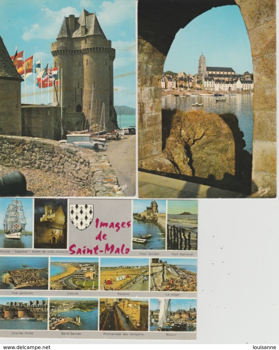 19/ 2/ 274  -   LOT  DE  15  C. P. M. DE  SAINT-MALO  ( 35 ) Toutes Scanées - 5 - 99 Cartes