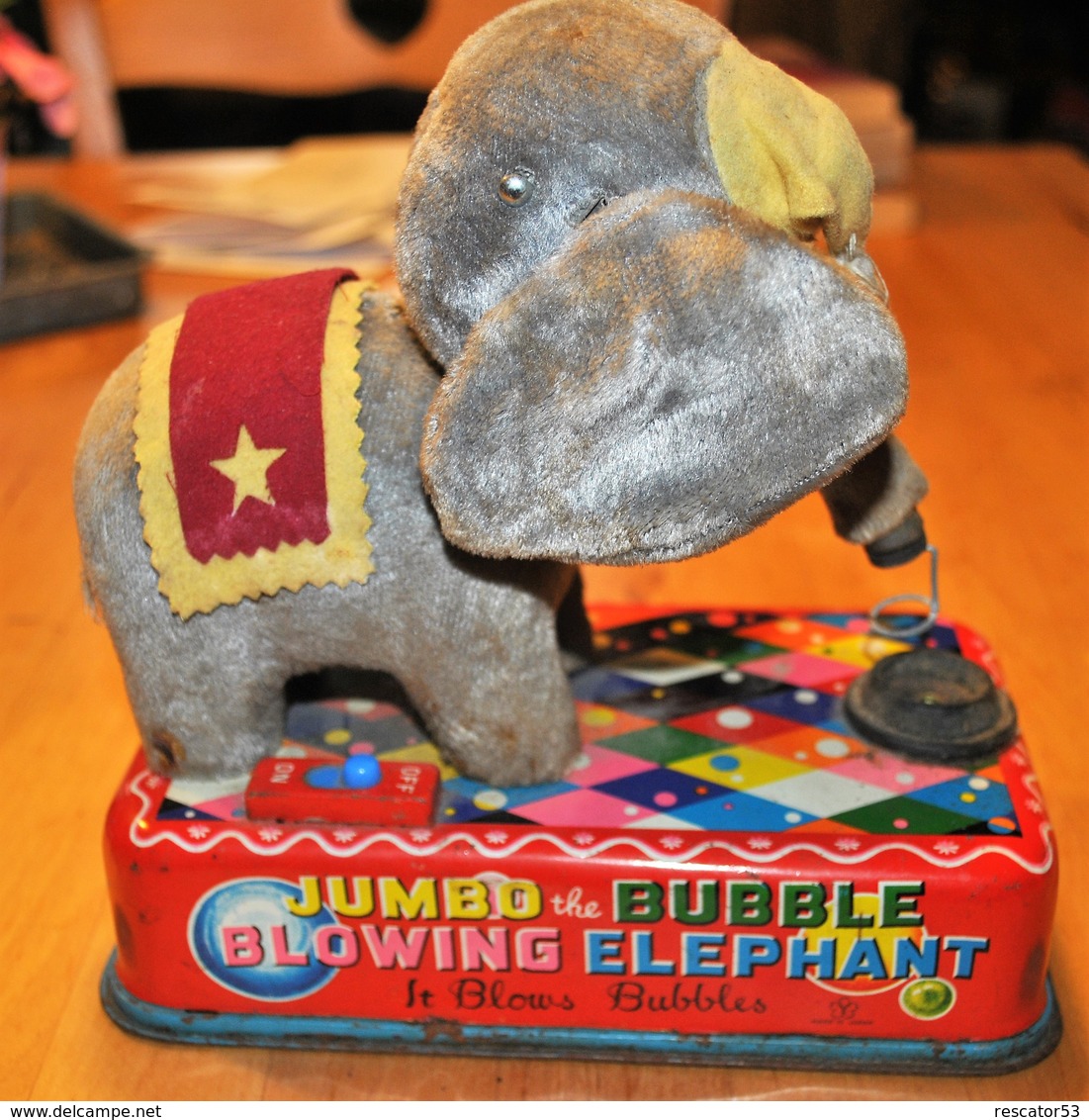 Très Rare Automate Jumbo The Bubble Blowing Elephant (Dumbo) Fabrication Japonaise - Toy Memorabilia