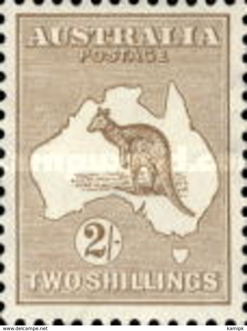 USED STAMPS - Australia - Definitive Issues - Kangaroo And Map, Different Water Mark -1913 - Used Stamps