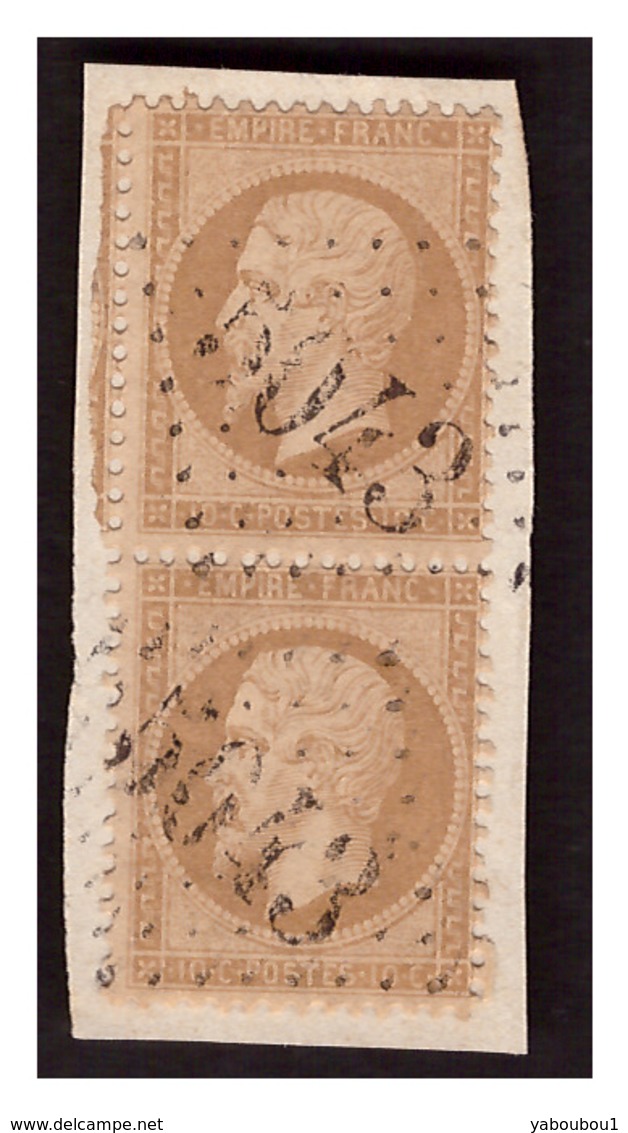 Paire Du N° 21 Obl. GC 5043 MEDEAH  ( Algérie ) - 1862 Napoléon III.