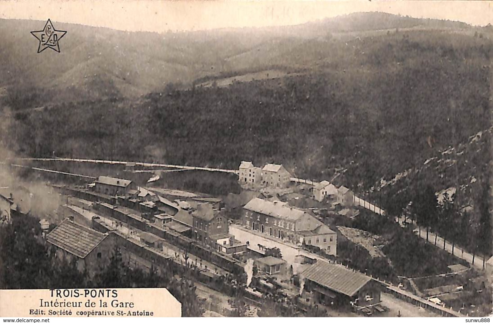 Trois-Ponts - Intérieur De La Gare (Edit. Société Coopérative St Antoine, Animée) - Trois-Ponts