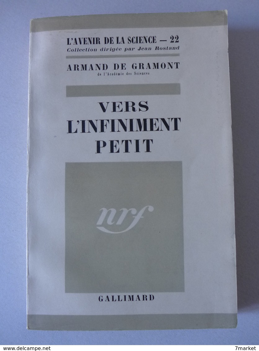 Armand De Gramont - Vers L'infiniment Petit - Sciences