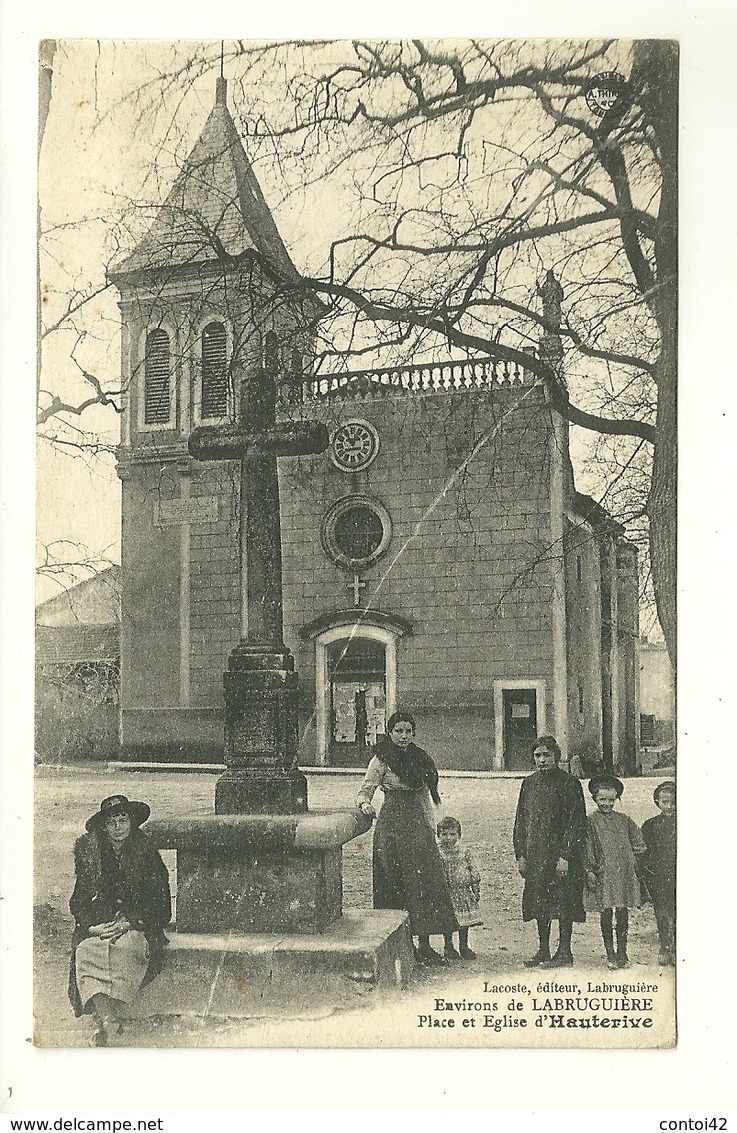 81 LABRUGUIERE ENVIRONS PLACE EGLISE D'HAUTERIVE EDITEUR LACOSTE TARN - Labruguière