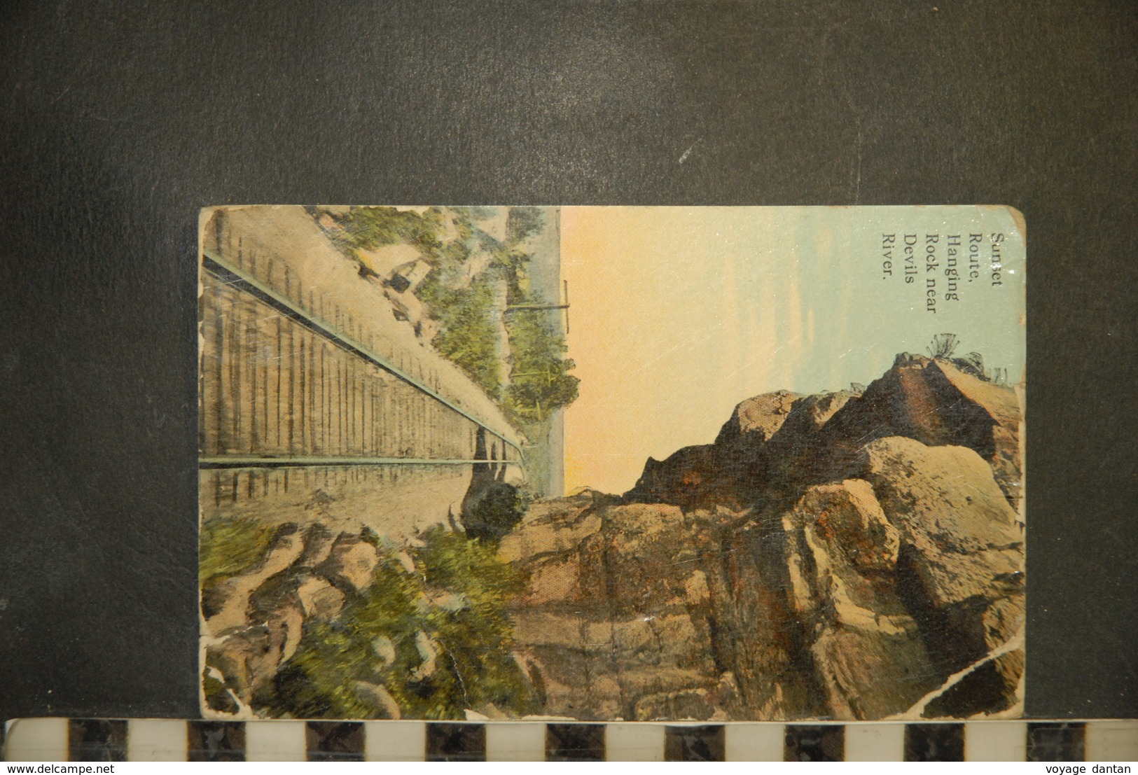 CP, USA, TEXAS, Sunset Route Hanging Rock Near Devils River, 1912 - Autres & Non Classés