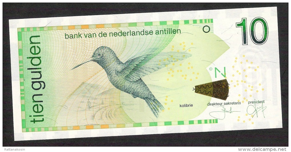 NETHERLANDS ANTILLES P28e 10 GULDEN 2011. UNC. - Autres - Amérique