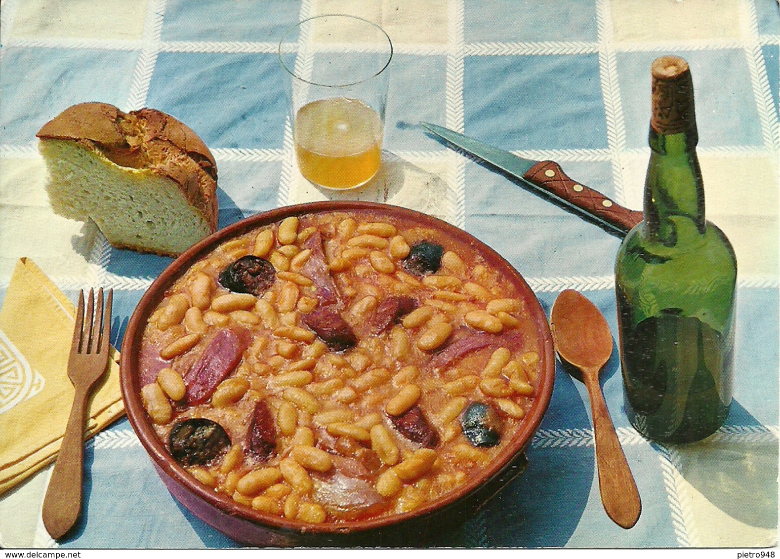 Asturia (Oviedo) "Fabada", Plato Tipico, Assiette Typique, Typical Dish Of Beans, Piatto Tipico - Asturias (Oviedo)