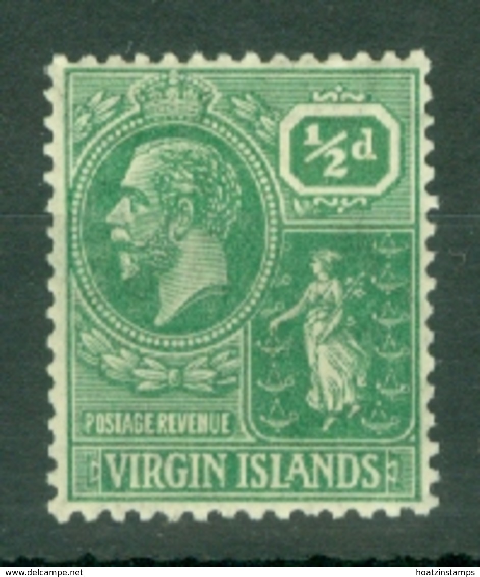 British Virgin Is: 1922/28   KGV   SG86    ½d       MH - British Virgin Islands