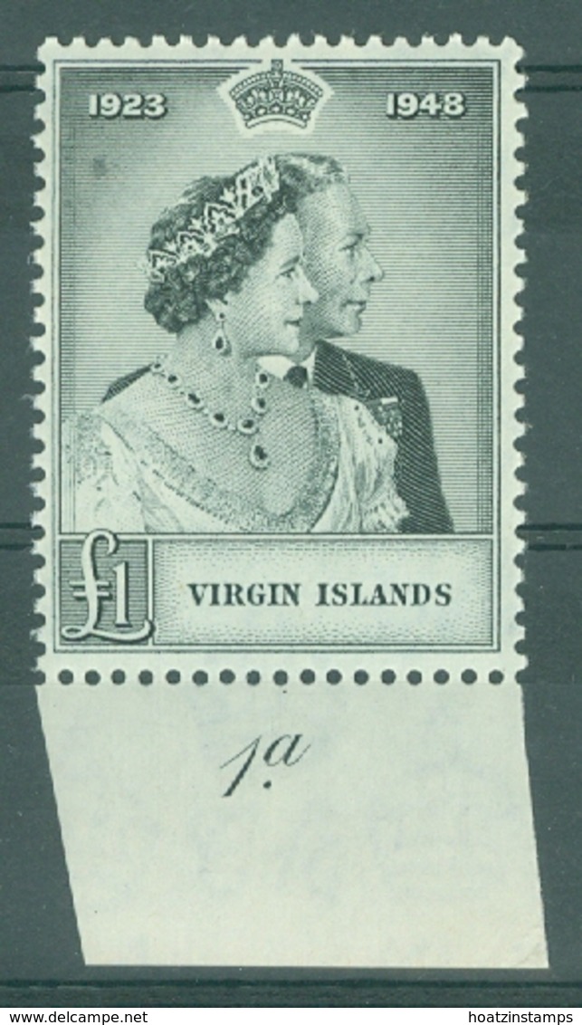 British Virgin Is: 1949   Royal Silver Wedding   SG125   £1   MNH - Iles Vièrges Britanniques