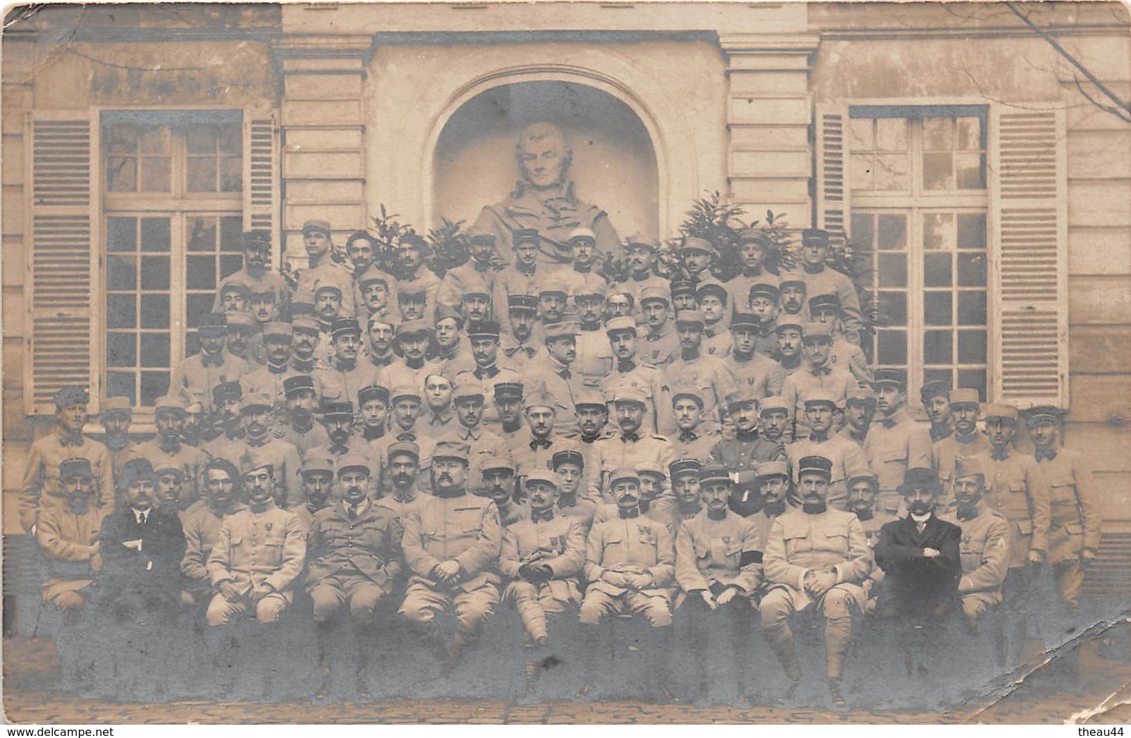 ¤¤  -  Carte-Photo Militaire Non Située   -  Groupe D'Officiers    -  ¤¤ - Guerre 1914-18