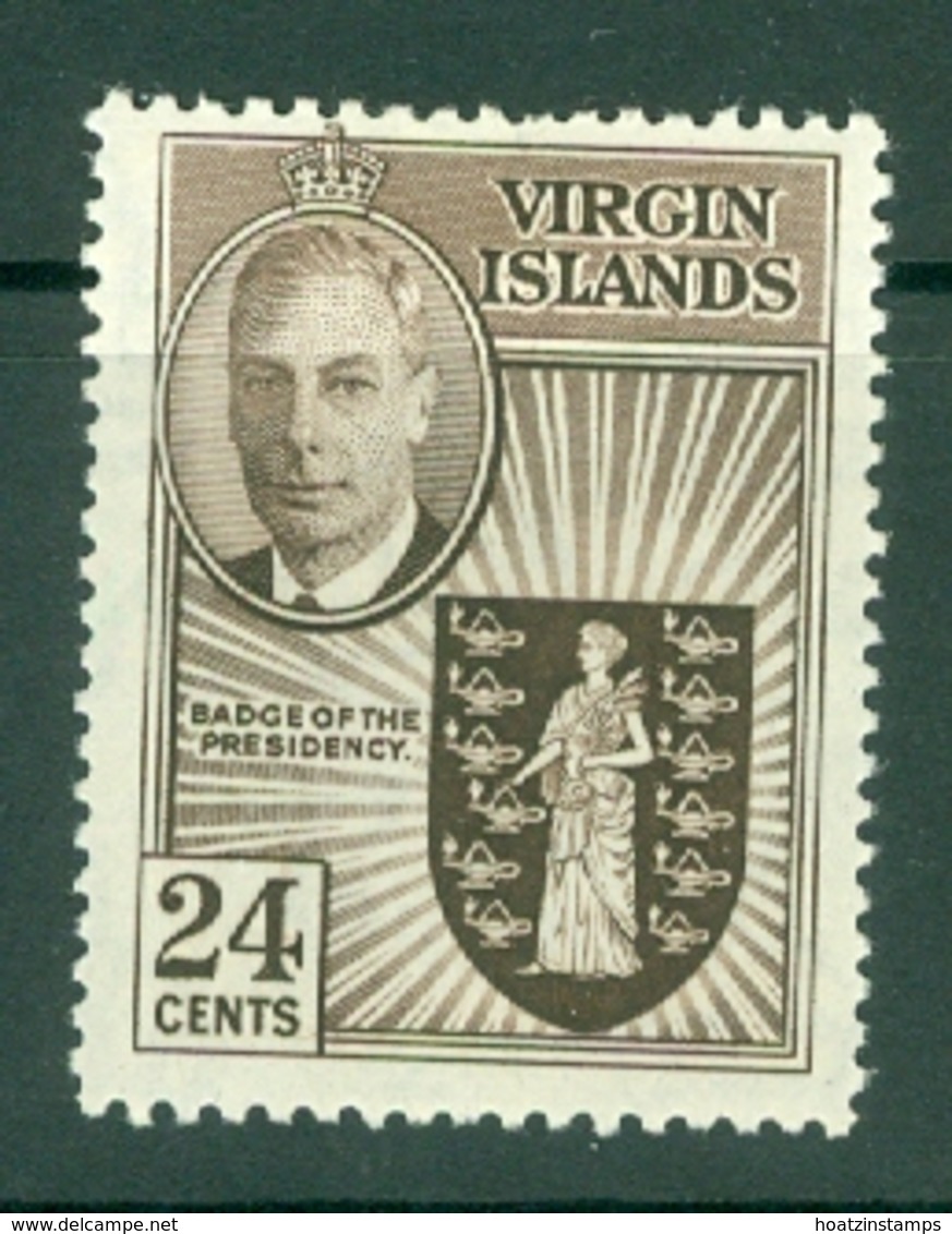 British Virgin Is: 1952   KGVI   SG143   24c   MH - British Virgin Islands