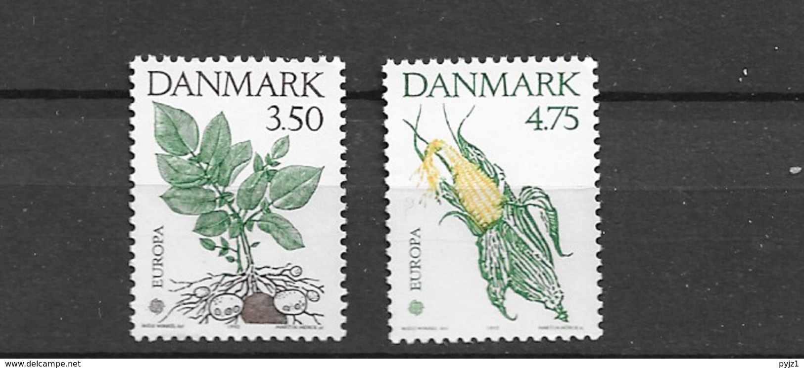 1992 MNH Danmark, Michel 1025-6 Postfris** - Ungebraucht