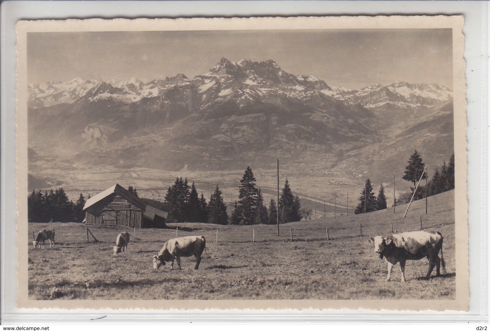 LEYSIN - VUE SUR LES DENTS DU MIDI - N/C - Leysin