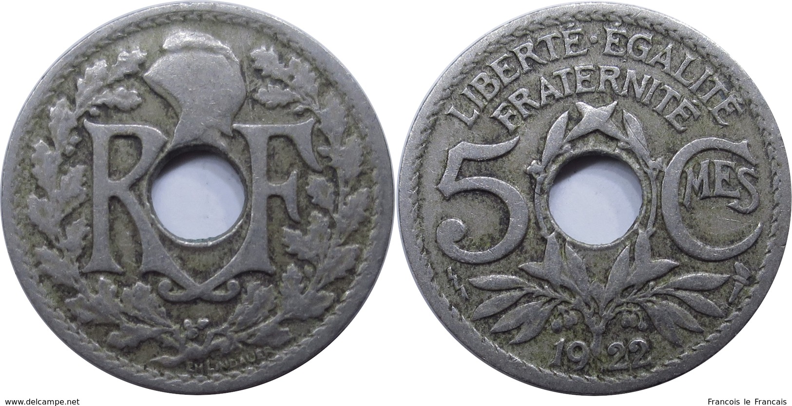 France - Troisième République - 5 Centimes 1922 Poissy Lindauer - Autres & Non Classés