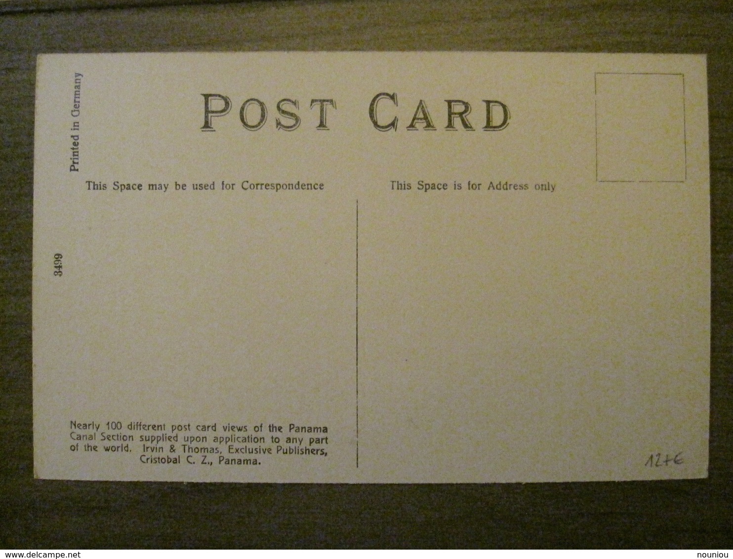 Tarjeta Postal Postcard - Panama - Roosevelt Avenue Looking East - Cristobal - Irvin & Thomas 3499 - Panama