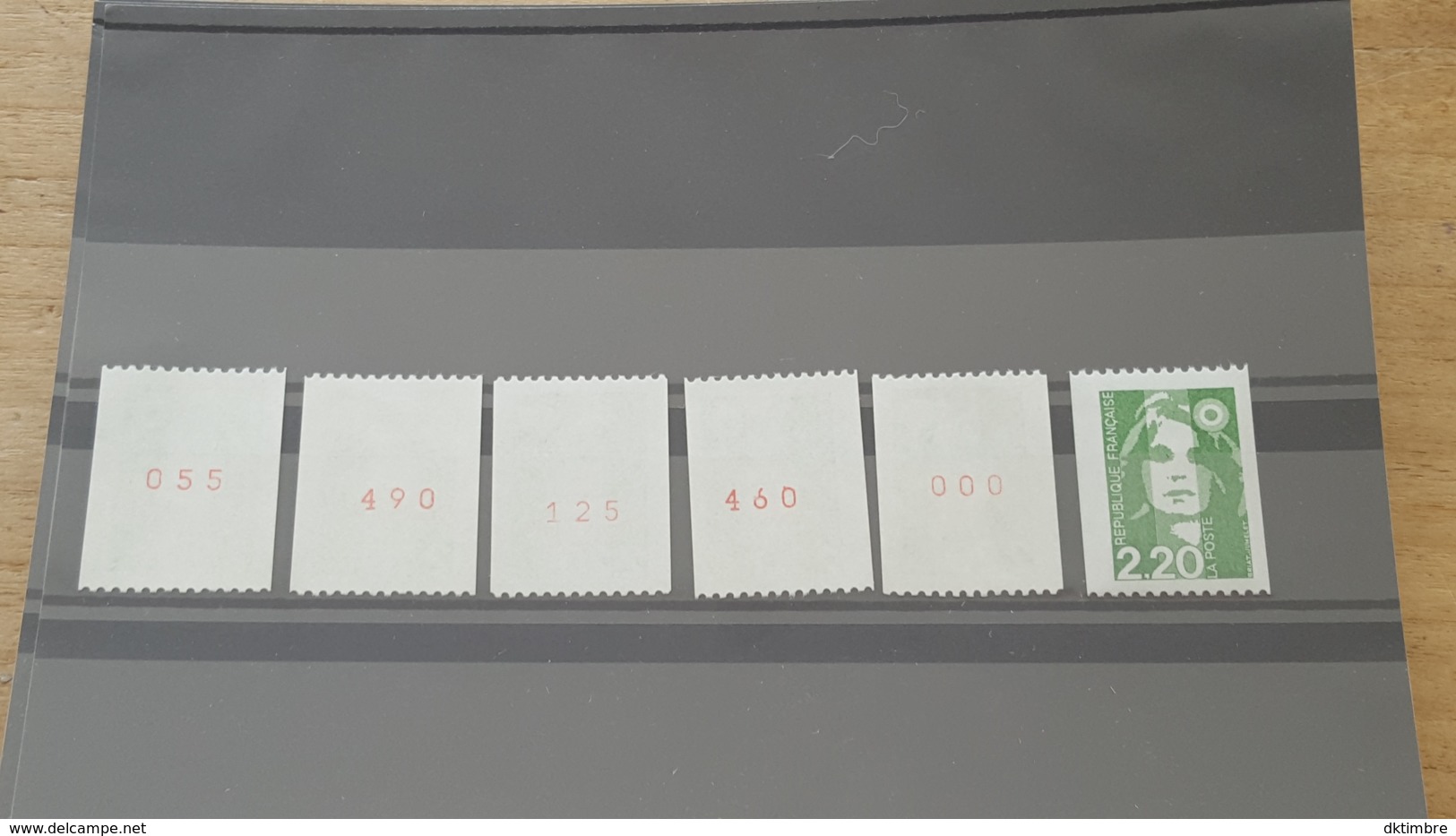 LOT 441162 TIMBRE DE FRANCE NEUF** LUXE NUMERO ROUGE - Collections