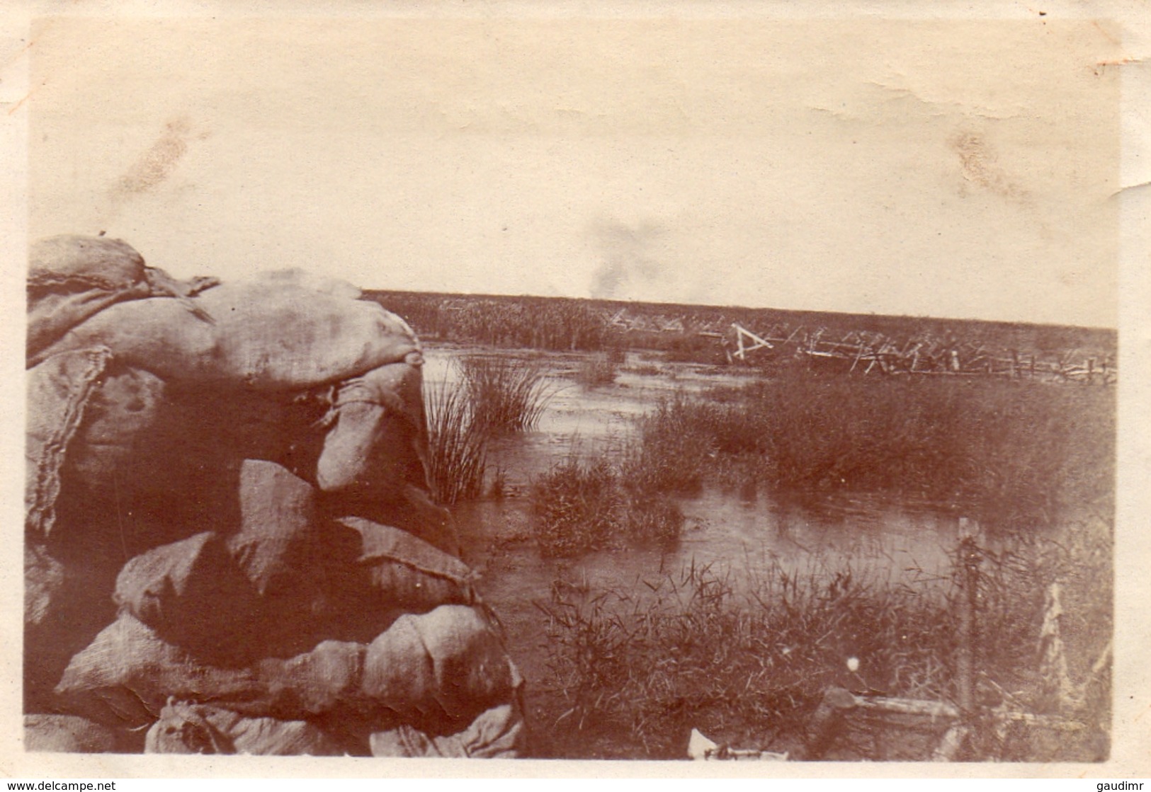 PHOTO BELGIQUE - CHAMP DE BATAILLE SECTEUR DE RAMPSCAPELLE PRES NIEUPORT BELGIQUE BELGIE 1917 - GUERRE 1914 1918 - 1914-18