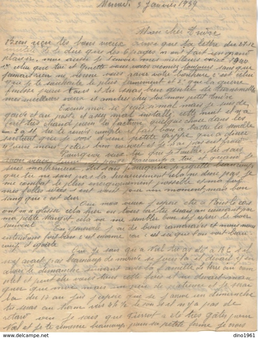 VP14.584  MILITARIA - Lettre En Franchise Militaire - Soldat J.CATHERINE Au 142 ème RAL SP 88.68 Pour FONTENAY SOUS BOIS - Documents