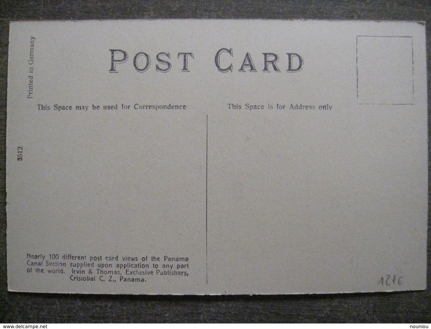 Tarjeta Postal Postcard - Panama - Native Hut On The East Shore - Colon - Irvin & Thomas 3512 - Panama