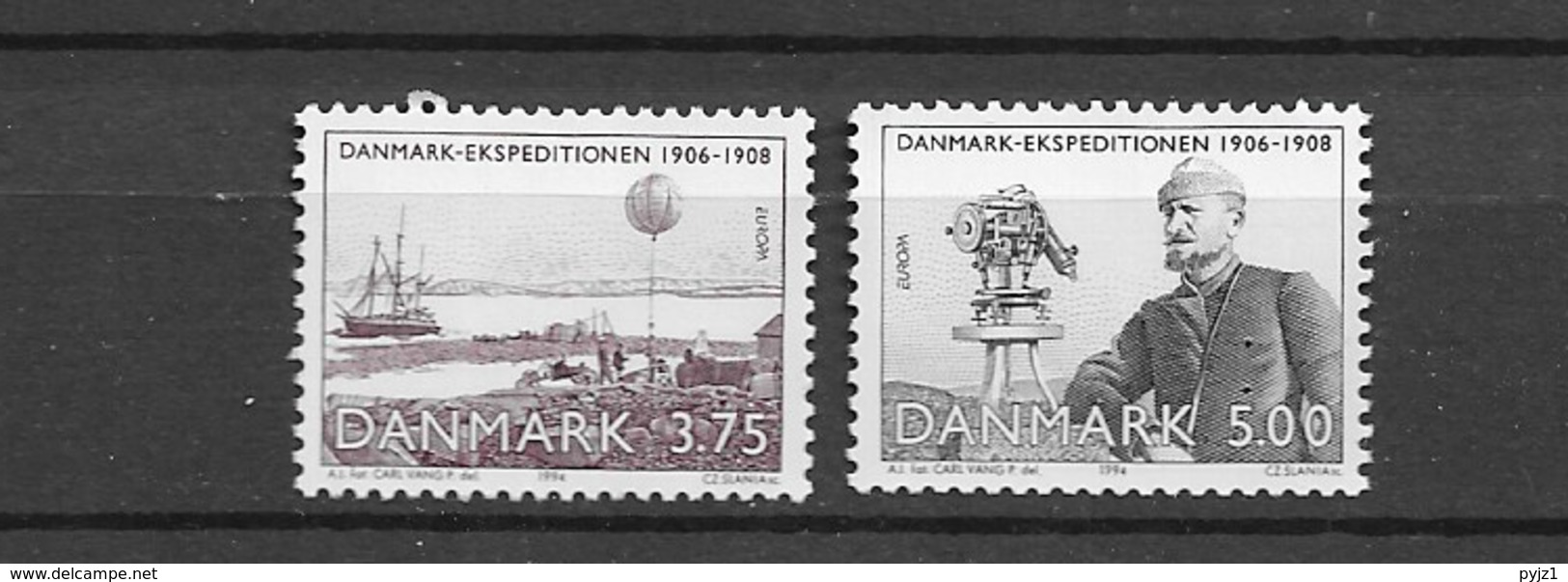 1994 MNH Danmark, Michel 1077-8 Postfris** - Nuovi