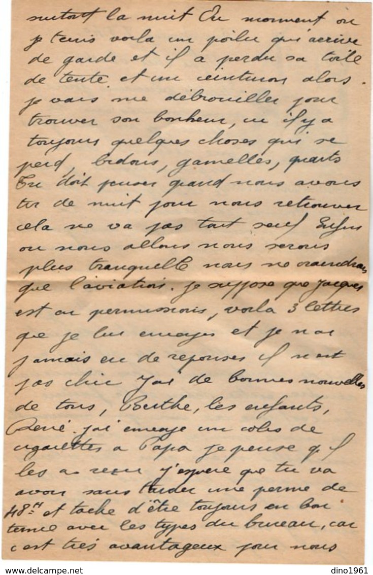 VP14.590  MILITARIA - Lettre En Franchise Militaire ( Collection DUBONNET ) - Soldat J. LE BERRE Au 374 ème RAL - Documents