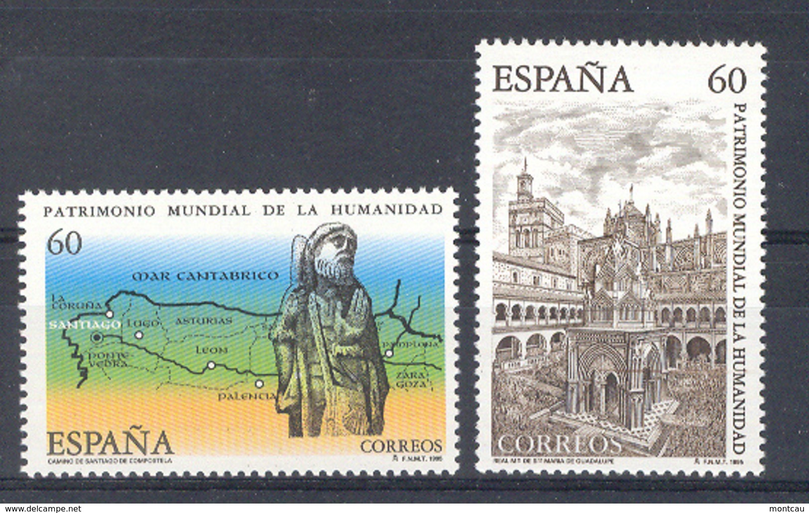 Spain 1995 - Patrimonio De La Humanidad Ed 3390-91 (**) Mi 3243-3244 - Ungebraucht