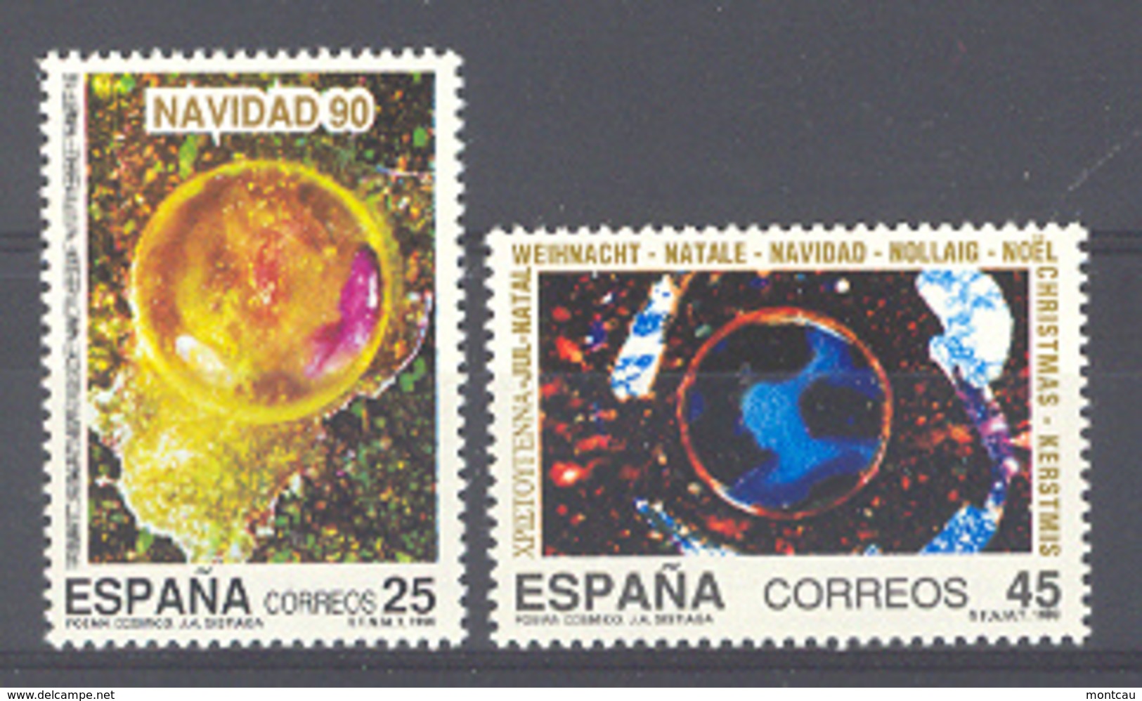 Spain 1990 - Navidad Ed 3084-85 (**) Mi 2961-2962 - Ungebraucht