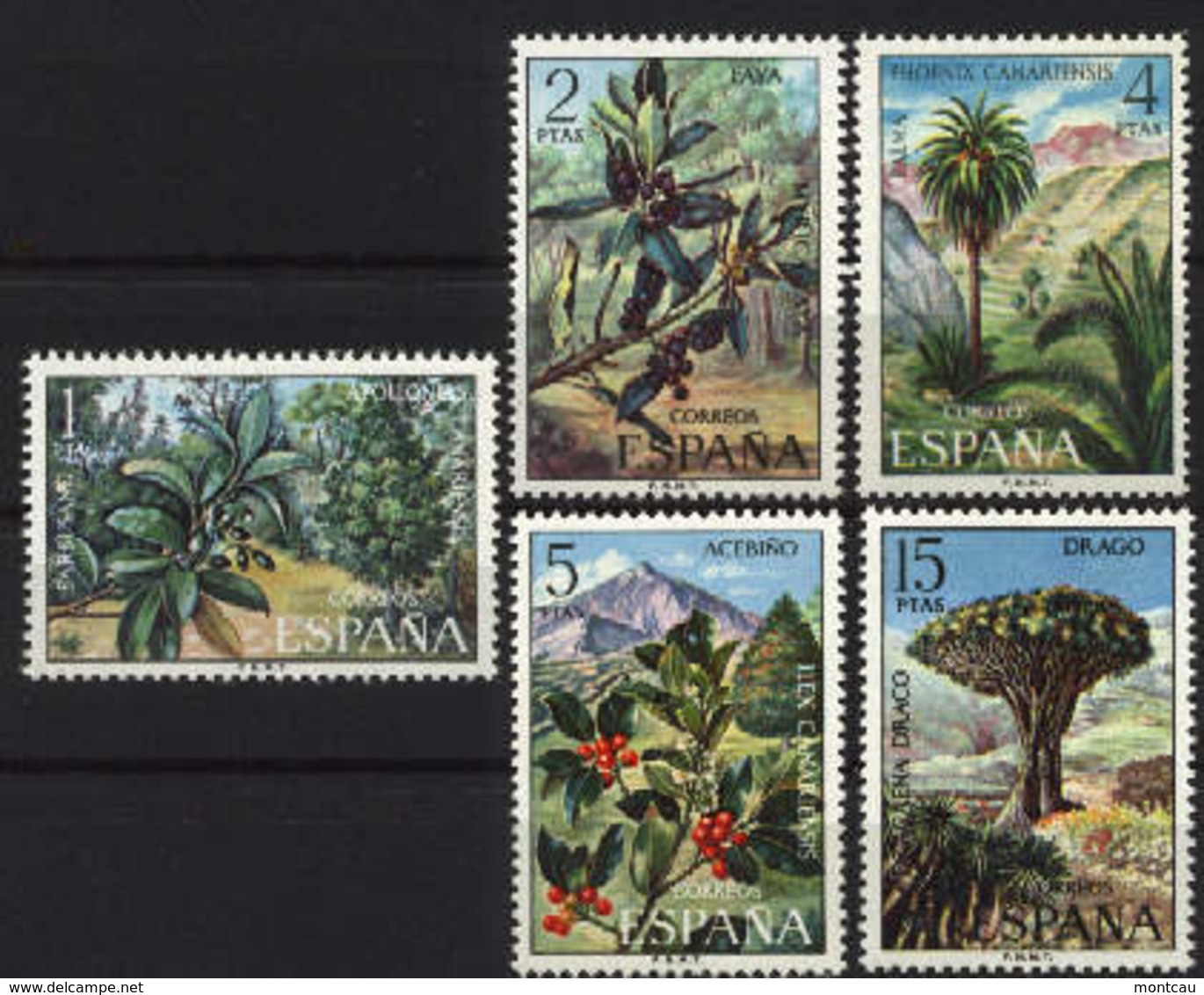 Spain 1973. Flora Ed 2120-24 (**) Mi 2015-2019 - Ungebraucht