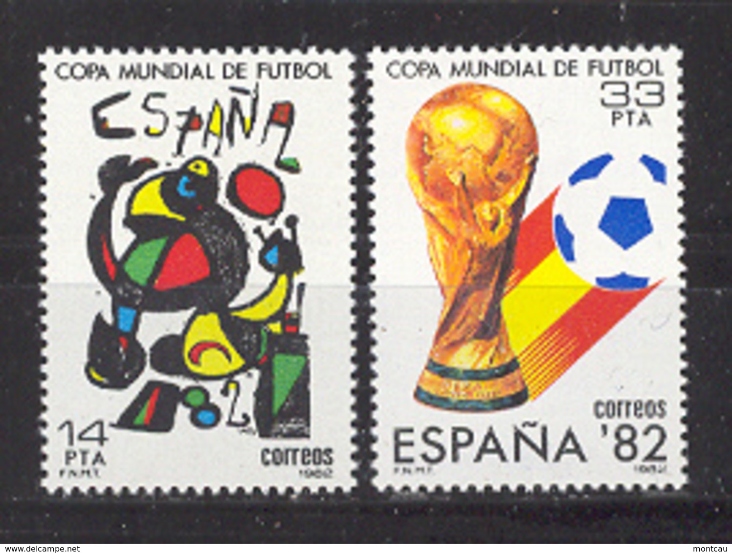 Espagne 1982. Coupe Du Football Ed 2644-45 Yv 2272-73 (**) - Neufs