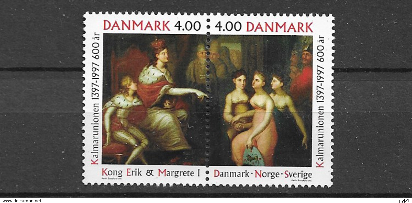 1997 MNH Danmark, Michel 1153-4 Postfris** - Unused Stamps