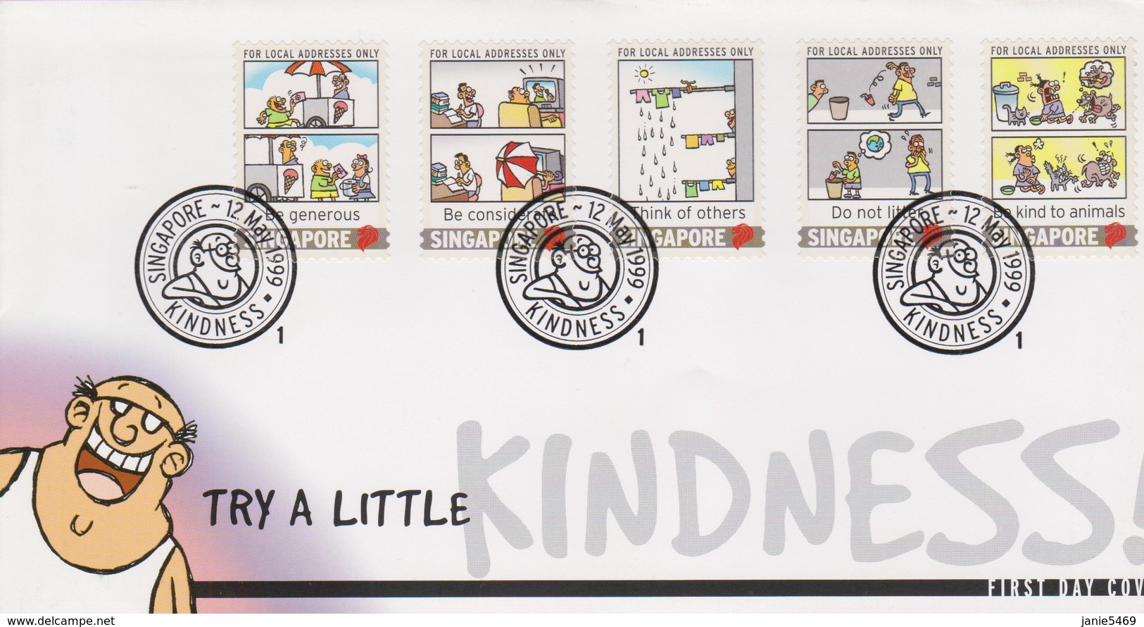Singapore 1999 Try A Little FDC - Singapore (1959-...)