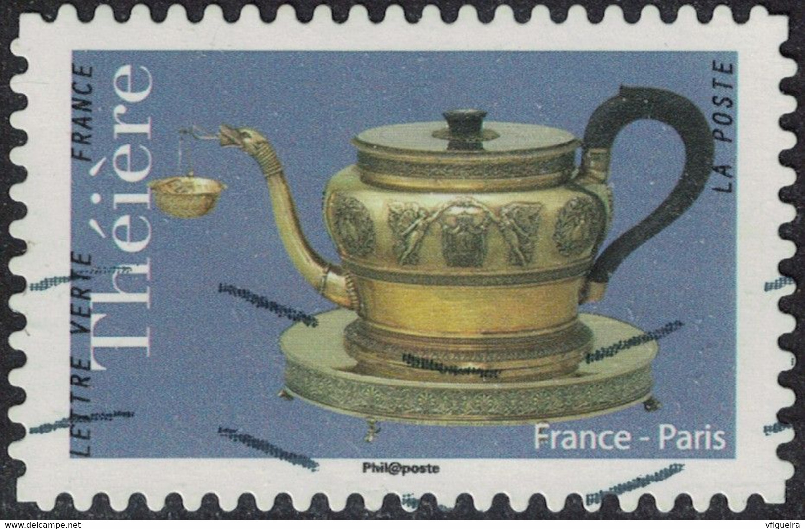 France 2018 Oblitéré Used Théière De France Paris Y&T 1625 - Oblitérés